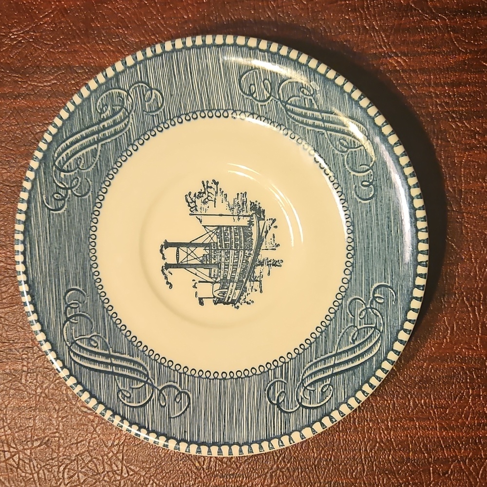 Currier and Ives Decorative Plate-Riverboat
